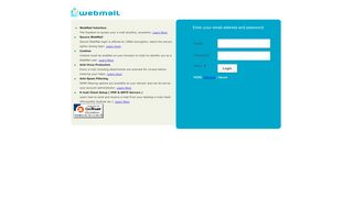 
                            8. WebMail - Login Page