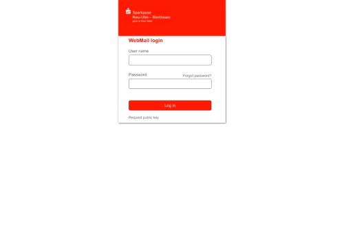 
                            4. WebMail login: Sparkasse Neu-Ulm-Illertissen Secure WebMail