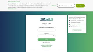 
                            3. WebMail Login - Webmailer - Host Europe