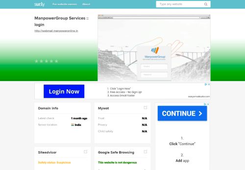 
                            8. Webmail Manpower Online - Sur.ly