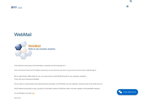 
                            2. WebMail | NUS Information Technology