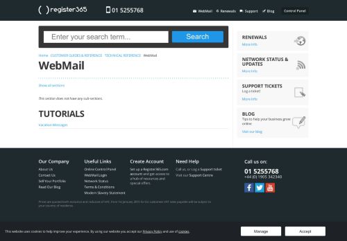 
                            3. WebMail - Register365