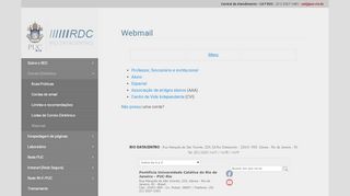 
                            5. Webmail | Rio DataCentro - RDC - PUC-Rio