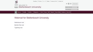 
                            4. webmail - Stellenbosch University