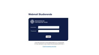 
                            1. Webmail Studierende - MedUni Wien