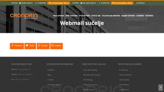 
                            3. Webmail sučelje - Croadria hosting