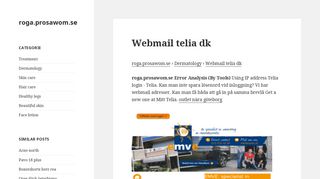 
                            7. Webmail telia dk | roga.prosawom.se