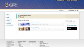 
                            4. Webmail : The University of Western Australia : The University of ...