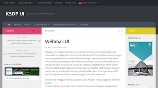 
                            6. Webmail UI – KSDP UI