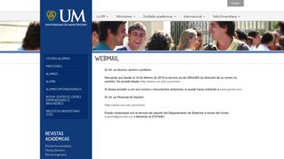 
                            7. Webmail - UM | Universidad de Montevideo