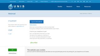 
                            2. Webmail - UNIS