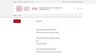
                            7. Webmail | Università di Padova - UniPD DICEA