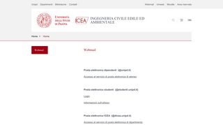 
                            3. Webmail | Università di Padova - UniPD DICEA