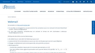 
                            12. Webmail - Université Antonine (UA)