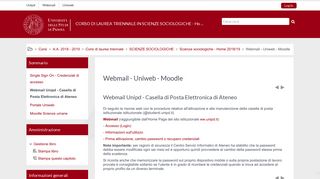 
                            10. Webmail - Uniweb - Moodle: Webmail Unipd - Casella di Posta ...