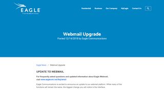 
                            9. Webmail Upgrade - Eagle Communications