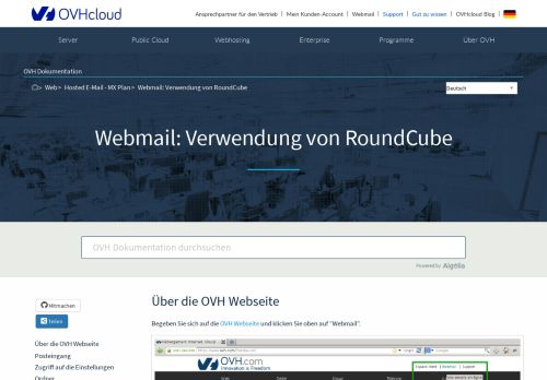 
                            10. Webmail: Verwendung von RoundCube | OVH Dokumentation