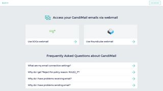 
                            13. Webmail - Your Gandi Mail With Sogo and Roundcube - Gandi.net
