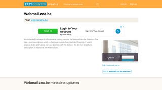 
                            5. Webmail Zna (Webmail.zna.be) - Netscaler Gateway - Easycounter