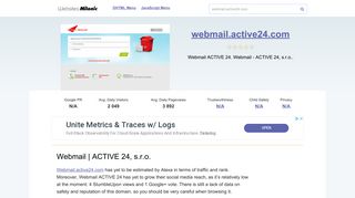 
                            7. Webmail.active24.com website. Webmail - ACTIVE 24, s.r.o..