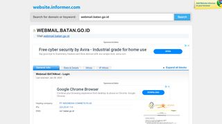 
                            6. webmail.batan.go.id at WI. Webmail BATANnet - Login