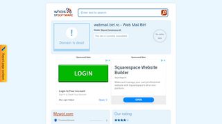 
                            10. webmail.btrl.ro - Web Mail Btrl. - STSoftware Whois