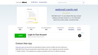 
                            4. Webmail.camh.net website. Outlook Web App.