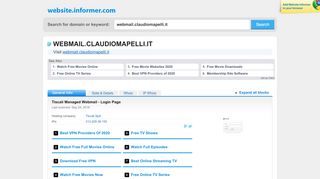 
                            10. webmail.claudiomapelli.it at WI. Tiscali Managed Webmail - Login Page