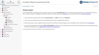 
                            6. Webmailer - immoprofessional