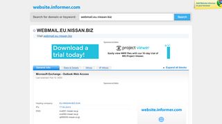 
                            2. webmail.eu.nissan.biz at WI. Microsoft Exchange - Outlook Web Access