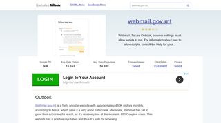 
                            6. Webmail.gov.mt website. Outlook Web App.