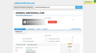 
                            3. webmail.idbifederal.com at WI. Einteract 3.0 - Website Informer