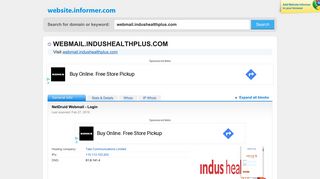 
                            2. webmail.indushealthplus.com at WI. NetDruid Webmail - Login