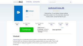 
                            5. Webmail.kea.dk website. Outlook.