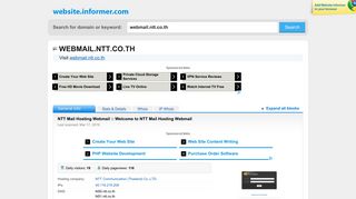 
                            6. webmail.ntt.co.th at WI. NTT Mail Hosting Webmail :: Welcome to NTT ...