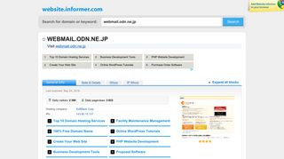 
                            10. webmail.odn.ne.jp at Website Informer. Visit Webmail Odn.