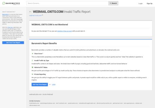 
                            7. webmail.oxito.com - Invalid Traffic Report - Barometric