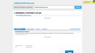 
                            6. webmail.postnet.co.za at WI. Zimbra Web Client Sign In