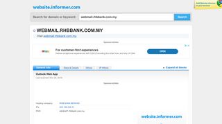 
                            8. webmail.rhbbank.com.my at Website Informer. Visit ...