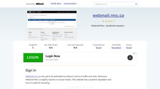 
                            13. Webmail.rmc.ca website. Sign In.
