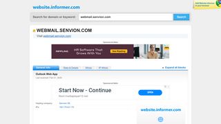 
                            7. webmail.senvion.com at WI. Outlook Web App - Website Informer