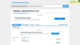 
                            7. webmail.simasfinance.co.id at WI. Default Web Site Page