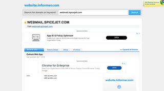 
                            5. webmail.spicejet.com at WI. Outlook Web App - Website Informer