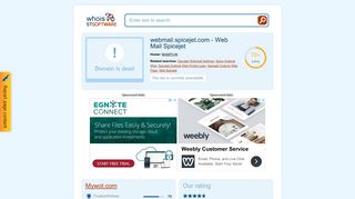 
                            8. webmail.spicejet.com - Web Mail Spicejet. - STSoftware Whois