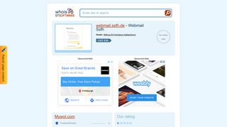 
                            7. webmail.ssfh.de - Webmail Ssfh. Outlook - STSoftware Whois