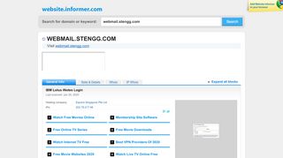 
                            2. webmail.stengg.com at WI. IBM Lotus iNotes Login - ...