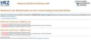 
                            3. Webmail.STUD.Uni-Giessen.DE - Justus-Liebig-Universität Gießen