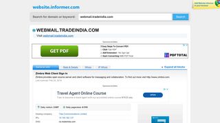 
                            4. webmail.tradeindia.com at WI. Zimbra Web Client Sign In