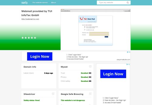 
                            7. webmail.tui.com - Webmail provided by TUI InfoTe... - Webmail TUI