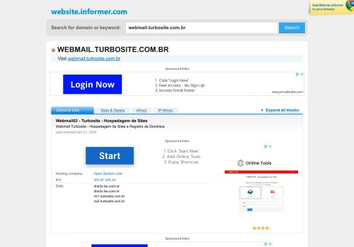 
                            11. webmail.turbosite.com.br at WI. Webmail 01 - Turbosite - Hospedagem ...